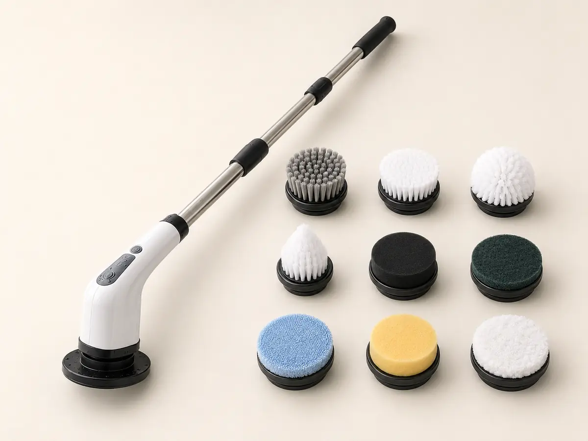 Sumoria ScrubForce Pro with nine cleaning attachments