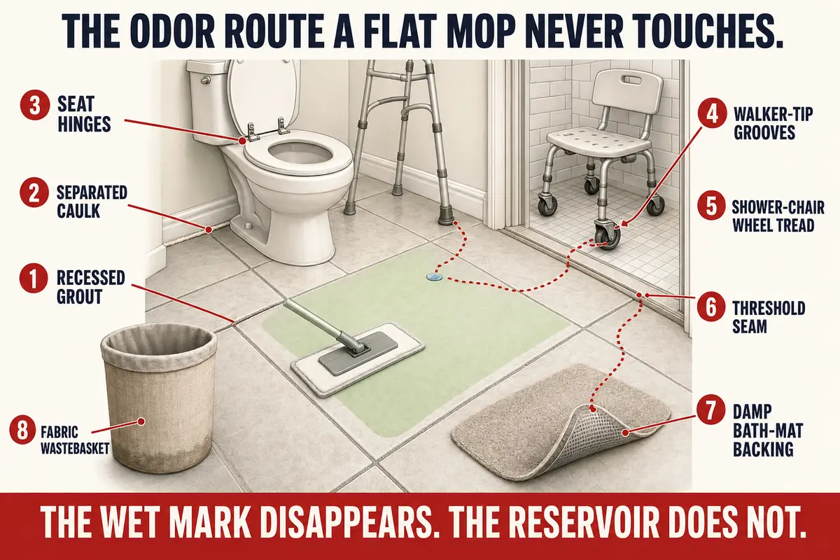 She Was Cleaning the Room—But Missing the Reservoir — editorial visual